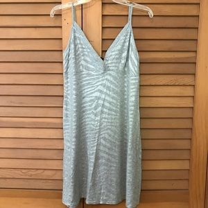 Animal Print Metallic Shimmer Dress